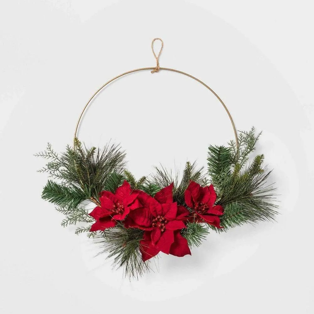 HOHIYA 4 Pcs 24 Inch Metal Floral Hoop Large Gold for Macrame Craft Wreath Rings Dream Catcher Wall Hanging 5mm Wire Taiwan Made