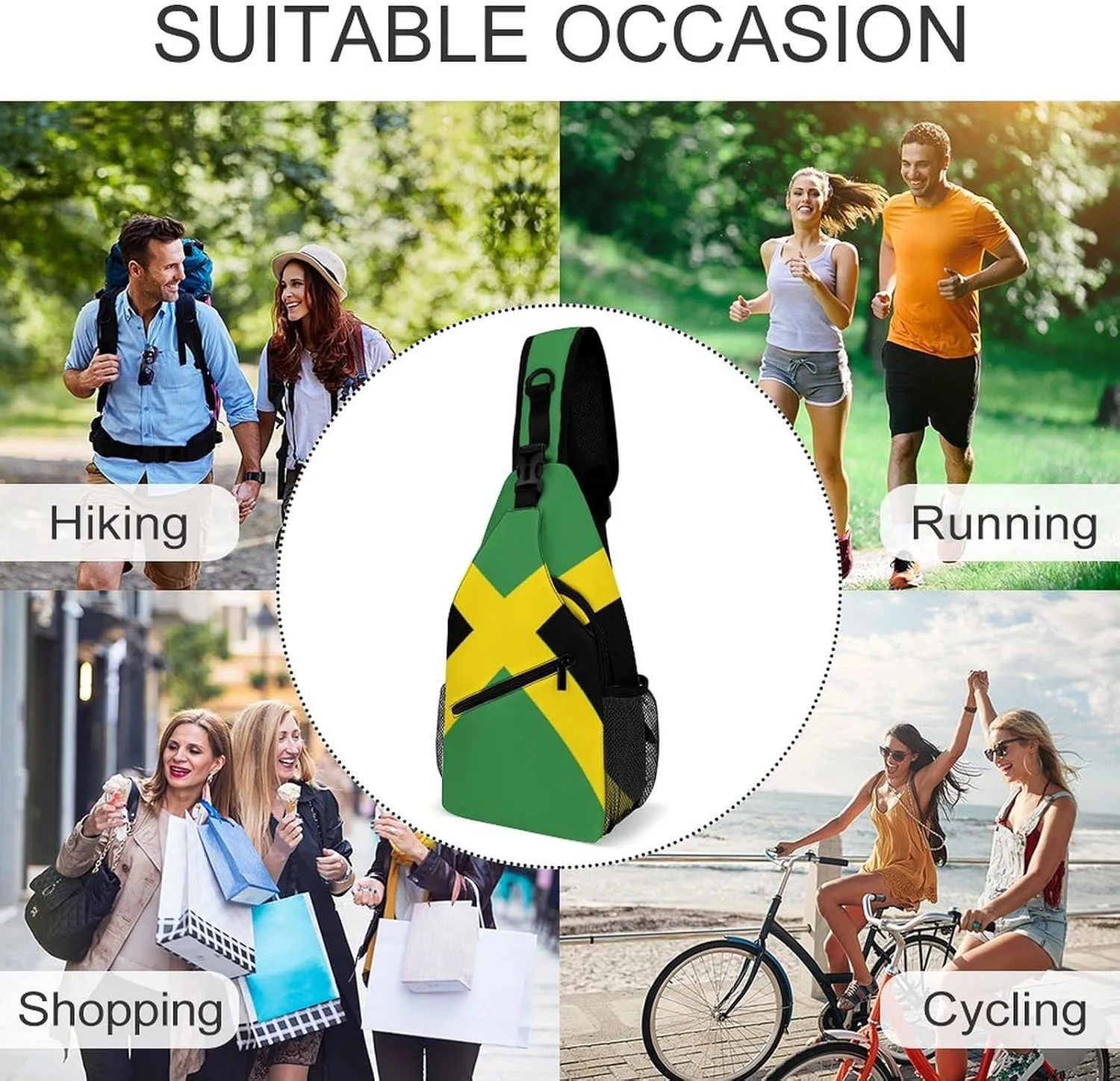 Honduras Flag Sling Bag Crossbody Chest Bag Shoulder Bag For Travel Hiking Cycling Camping