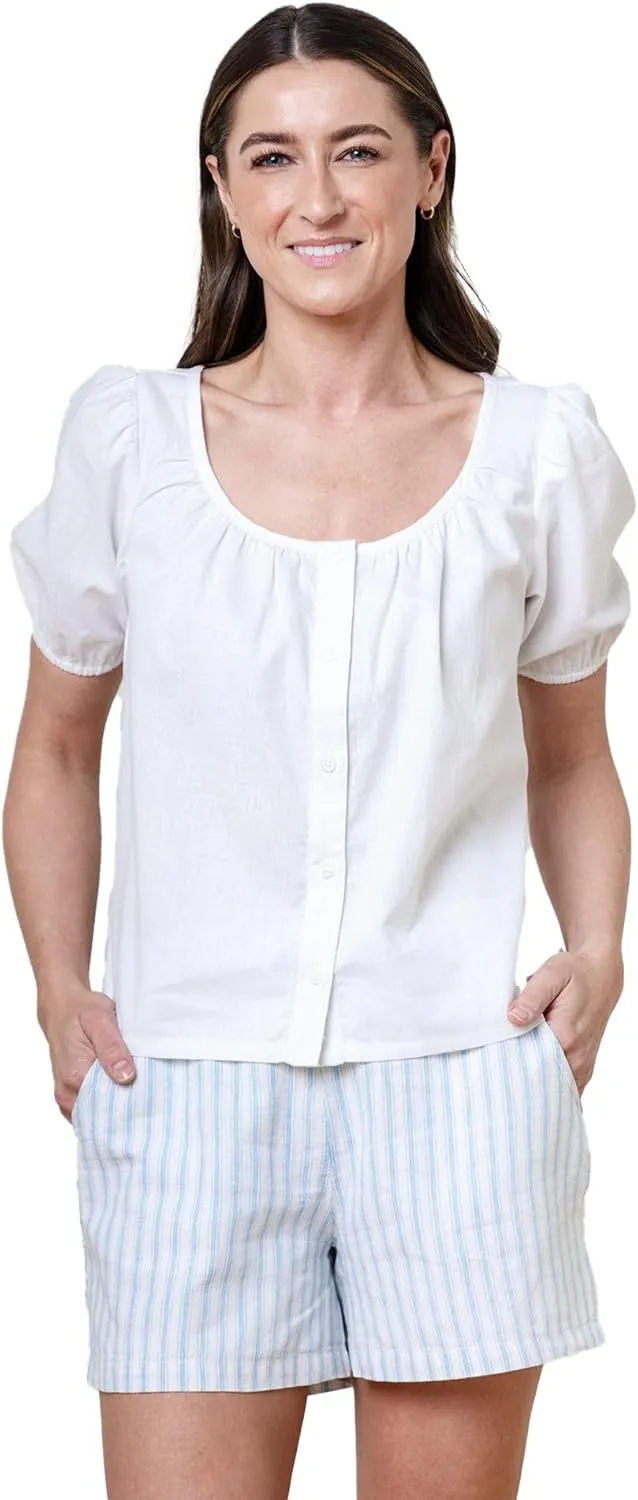 Hope & Henry Women's Cinched Waist Short