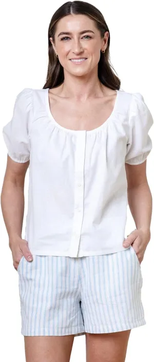 Hope & Henry Women's Cinched Waist Short
