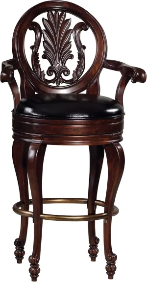 Howard Miller Shull Bar Stool 547-336 – Rustic Cherry Finish