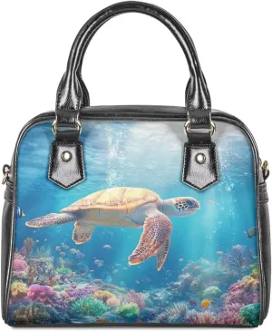 HUGS IDEA Leather Crossbody Bag Vintage Leather Handbag for Women Shoulder Bag Hobo Purse
