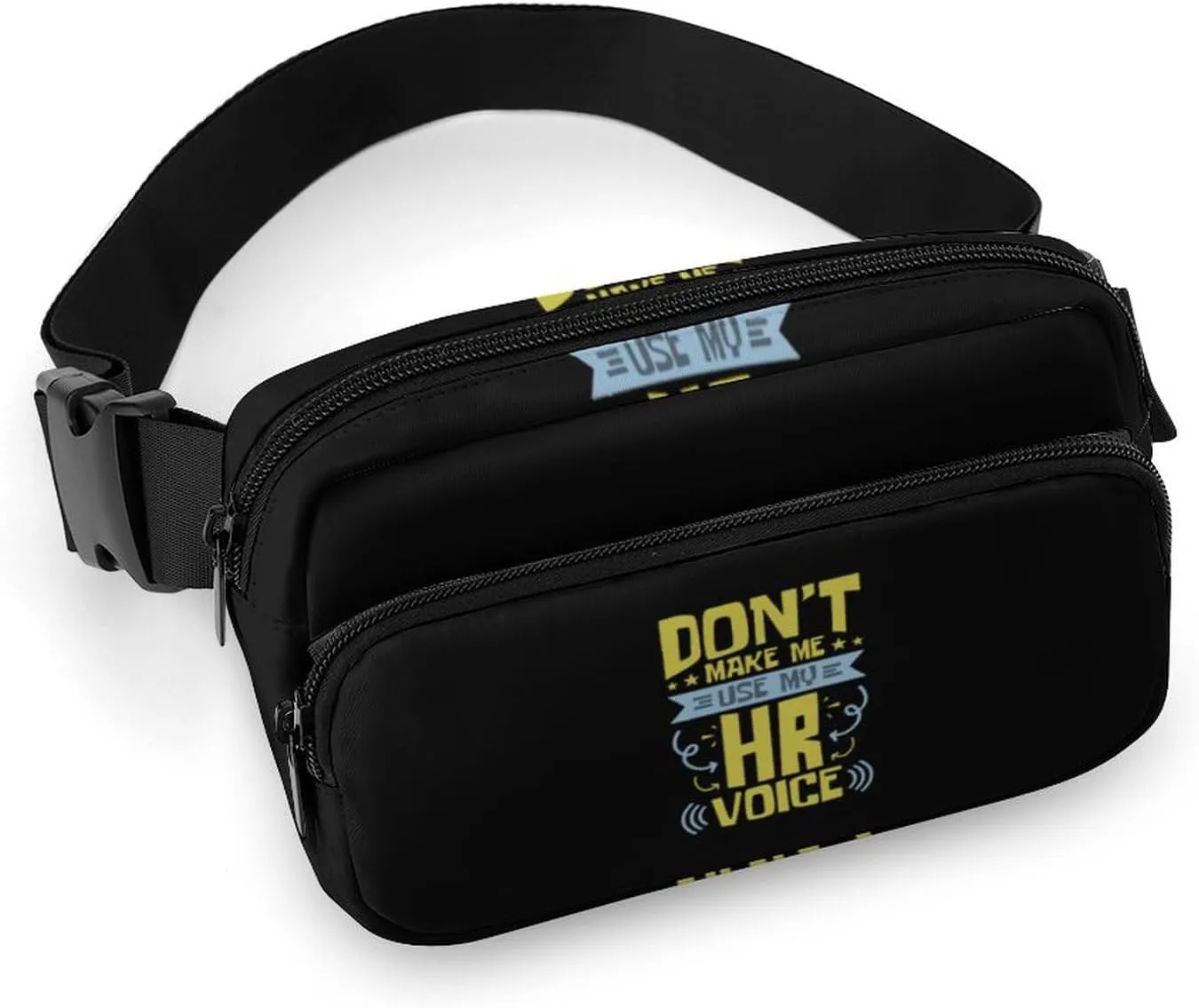 Human Resources HR Voice Fashion Fanny Pack Belt Bag Crossbody Bags for Women Men Waist Bag with Adjustable Strap