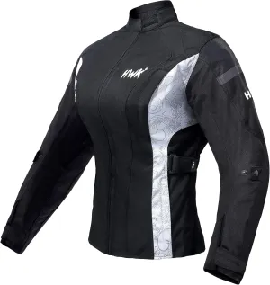 HWK Adventure/Touring Motorcycle Jacket for Women, Women's Motorcycle Jacket with CE Armor for Enduro Motorbike Riding