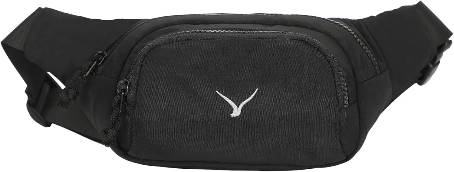 Hynes Eagle Fanny Pack Belt Bag for Women Men Fashionable Crossbody Bag Waist Pack Sling Bag with Adjustable Strap Black