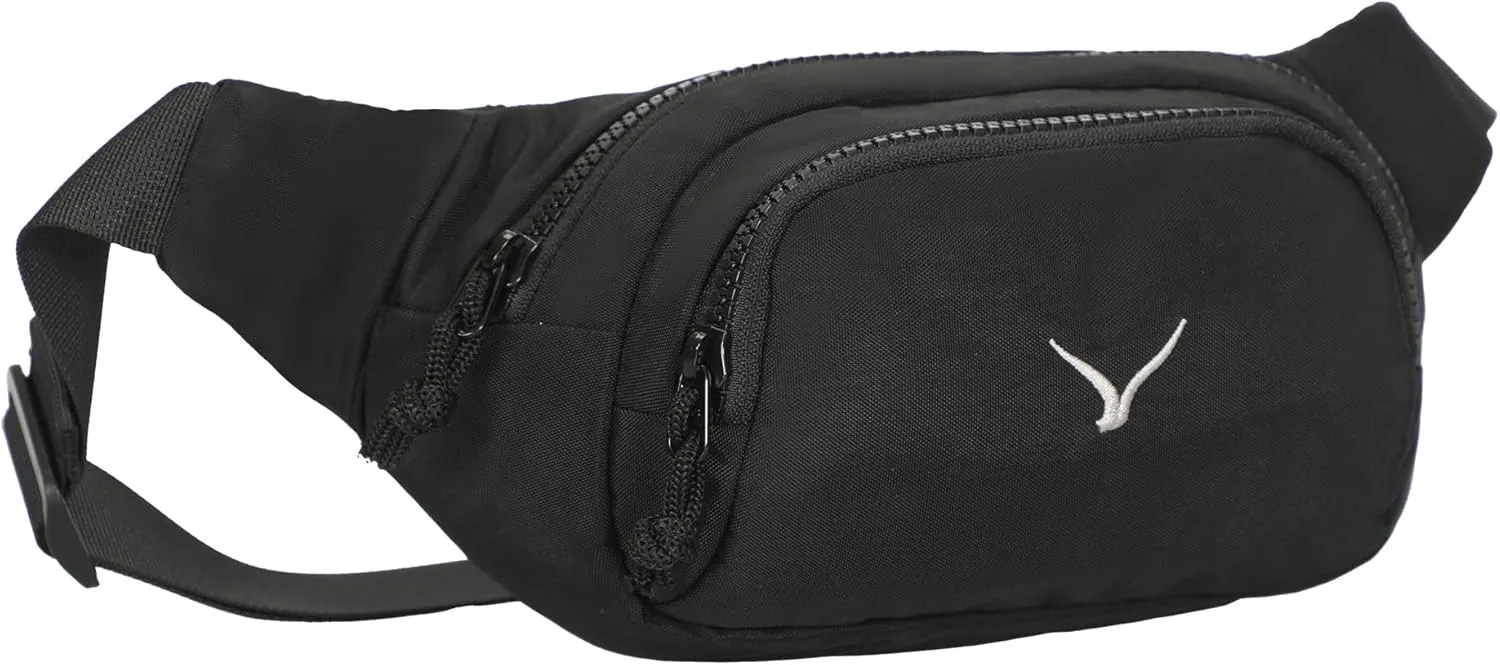 Hynes Eagle Fanny Pack Belt Bag for Women Men Fashionable Crossbody Bag Waist Pack Sling Bag with Adjustable Strap Black