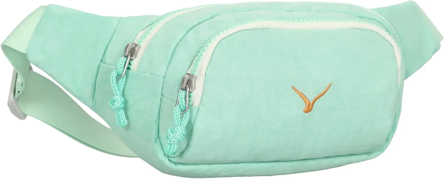 Hynes Eagle Fanny Pack Belt Bag for Women Men Fashionable Crossbody Bag Waist Pack Sling bag with Adjustable Strap Mint Green