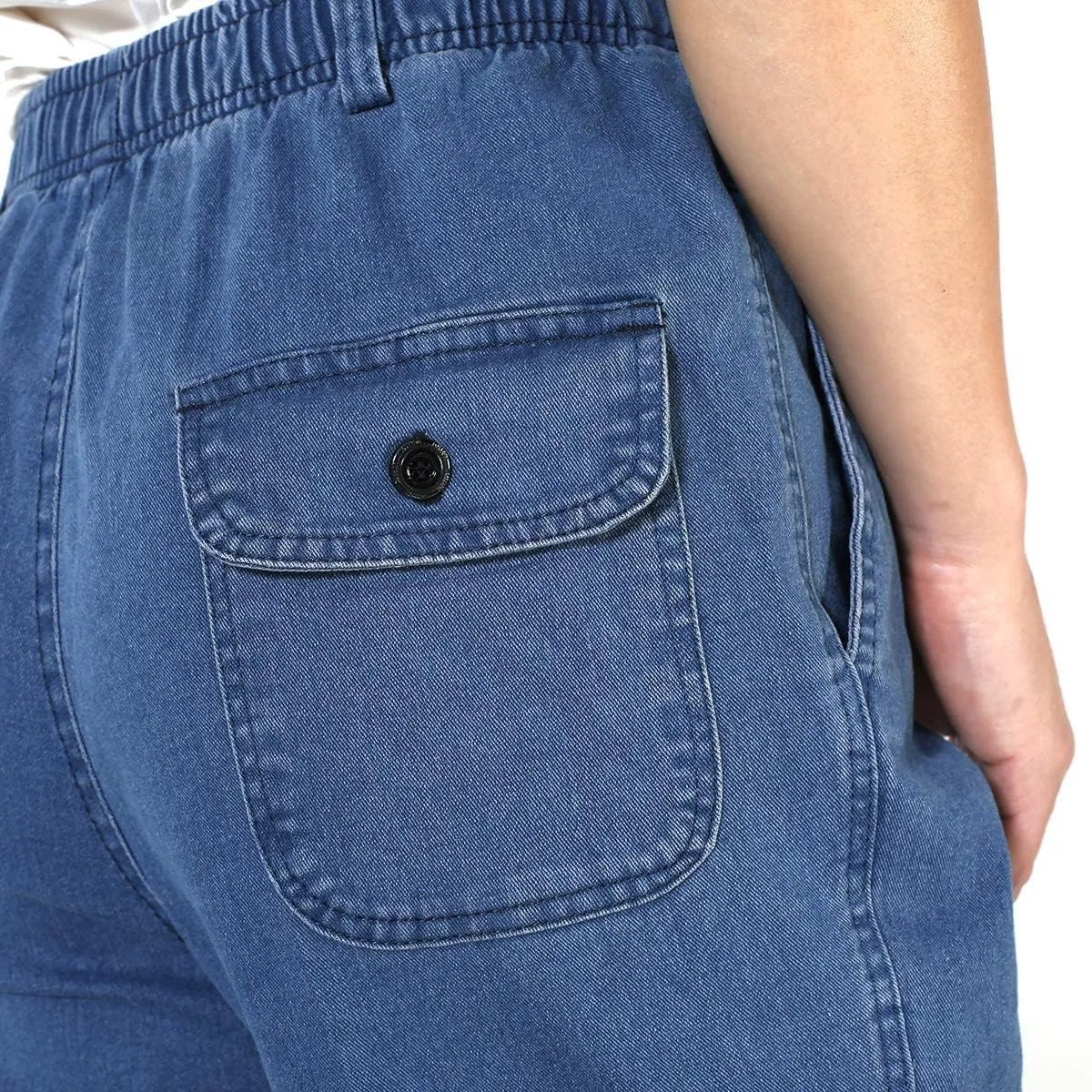 IDEALSANXUN Men’s Elastic Waist Jeans