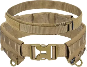 IDOGEAR Tactical Belt MOLLE Military Belt Modular Rigger's Belt Adjustable Combat Belt With Inner Belt And Outer Belt Set