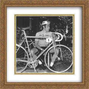 Incomparable Eddy Merckx 2x Matted 28x31 Large Gold Ornate Framed Art Print