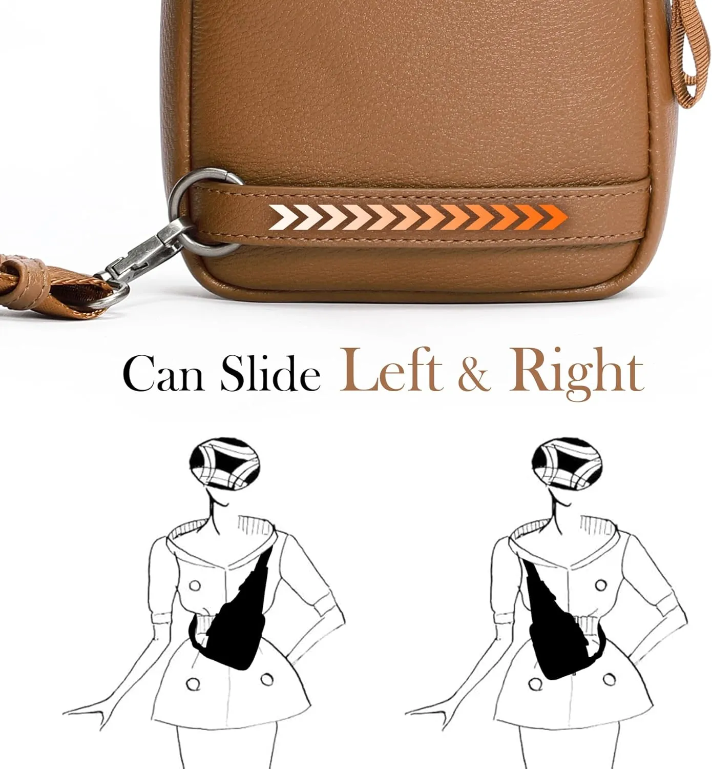 INICAT Small Crossbody Sling Bags Travel Fanny Packs Purse for Women