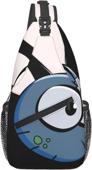 Insect Wings Eyes Cartoon Print Cross Chest Bag Diagonally,Sling Bag,Shoulder Bag For Travel, Hiking, Work