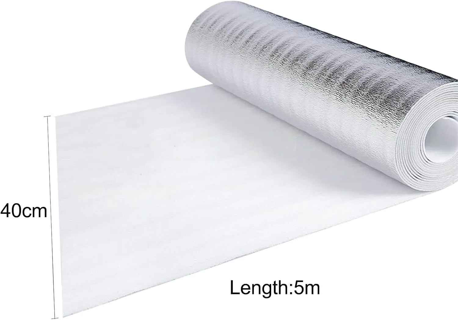 Insulation Foil Insulation Radiator Waterproof Barrier Winter Roofing Bento Bags Radiator Foil Decoration Radiator Reflective Film, 40cmx5M