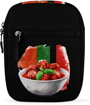 Italian Food Meatball Meatballs Sling Backpack Crossbody Waist Pack Chest Bag Fanny Pack Chest Daypack for Travel Sports Hiking