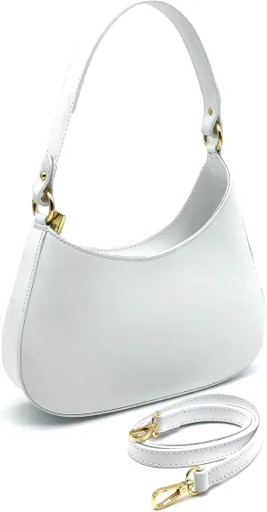 Italian Leather Handbags for Women, Women’s Shoulder Bag Tote Purse with Crossbody Strap,Handmade Genuine Leather