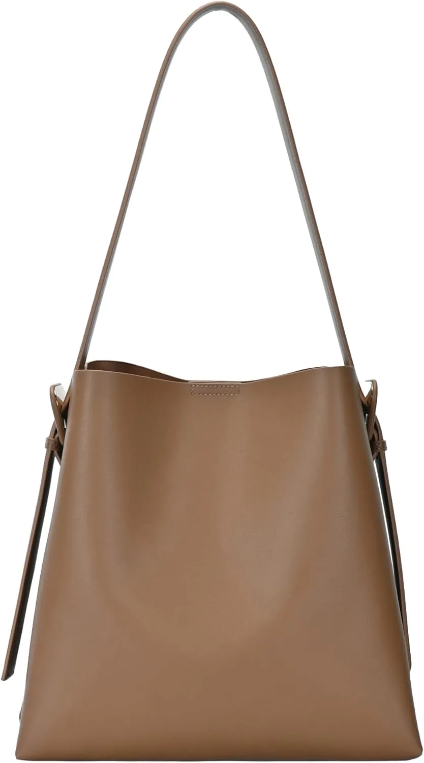 Ivy Divided Pocket Hobo Tote | Vegan Leather Tote with Adjustable Strap | Women's Purses, Handbags & Hobo Bags |
