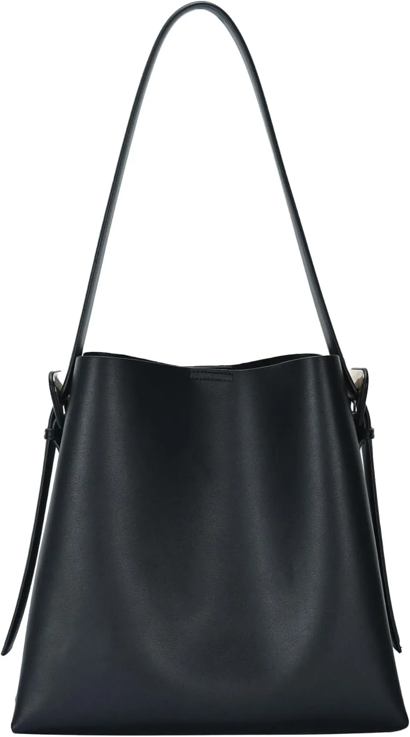 Ivy Divided Pocket Hobo Tote | Vegan Leather Tote with Adjustable Strap | Women's Purses, Handbags & Hobo Bags |