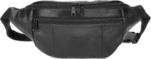 J. Buxton 3-Zipper Bike Bag Black