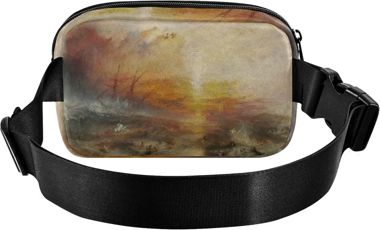 J. M. W. Turner Painting Slave Ship Womens Fanny Pack Waterproof Hip Pouch Belt Bag Funny Cross Body Waist Purse