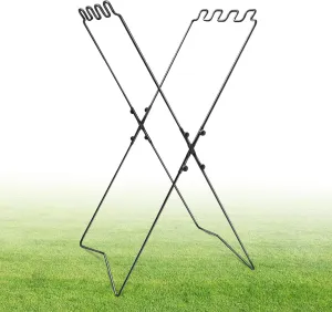 Jantens Leaf Bag Holder, Portable Trash Bag Holder Stand, Heavy-Duty Metal Garbage Frame for 30-45 Gallon Bags, Perfect for Yard Work, Camping, Household & Outdoor Events