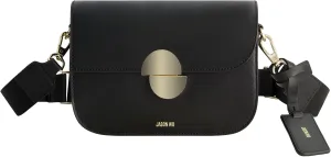 Jason Wu Women's Crossbody Bag, Leather Purse Handbag with Adjustable Strap, Black, One Size