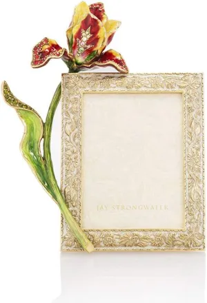Jay Strongwater Ilsa Tulip 3" x 4" Frame - Flora #SPF5808256