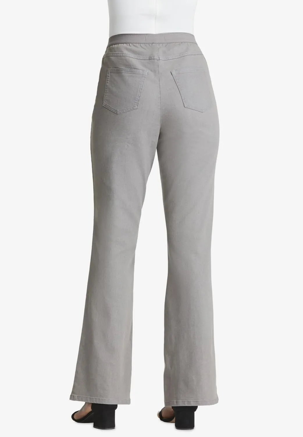 Jessica London Women's Plus Size Bootcut Stretch Jeans Elastic Waist