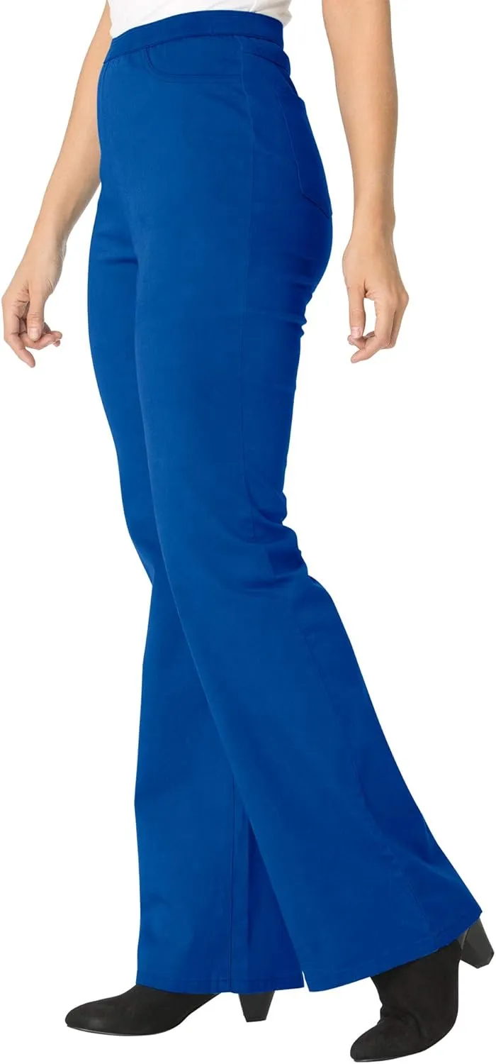 Jessica London Women's Plus Size Bootcut Stretch Jeans Elastic Waist