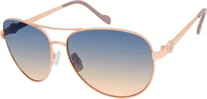 Jessica Simpson Women's J5596 Classic Metal Aviator Pilot Sunglasses with UV400 Protection