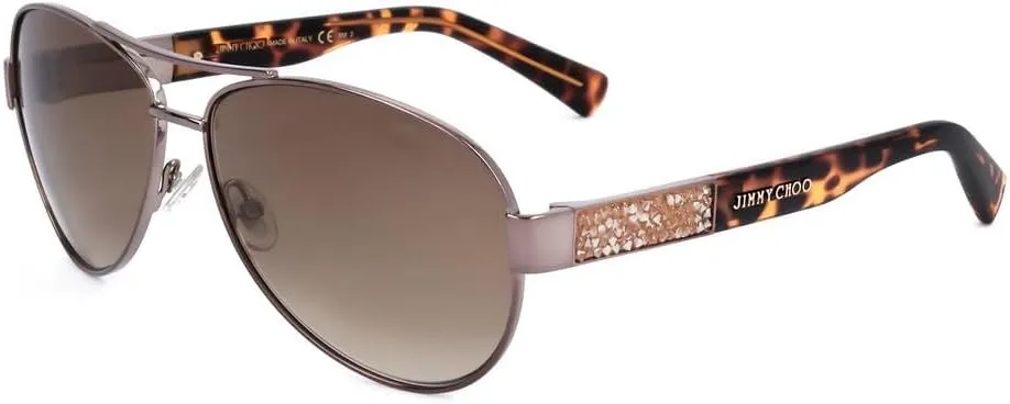 Jimmy Choo Women's Baba/S Shiny Bronze/Brown Gradient Sunglasses