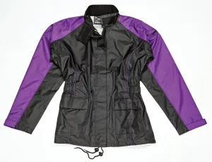 Joe Rocket RS2 2-Piece Women's Motorcycle Rain Suit (Black/Purple, Medium)