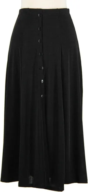 Jostar Women's Button Long Skirt - Elastic Waist Stretch Flowy Dress