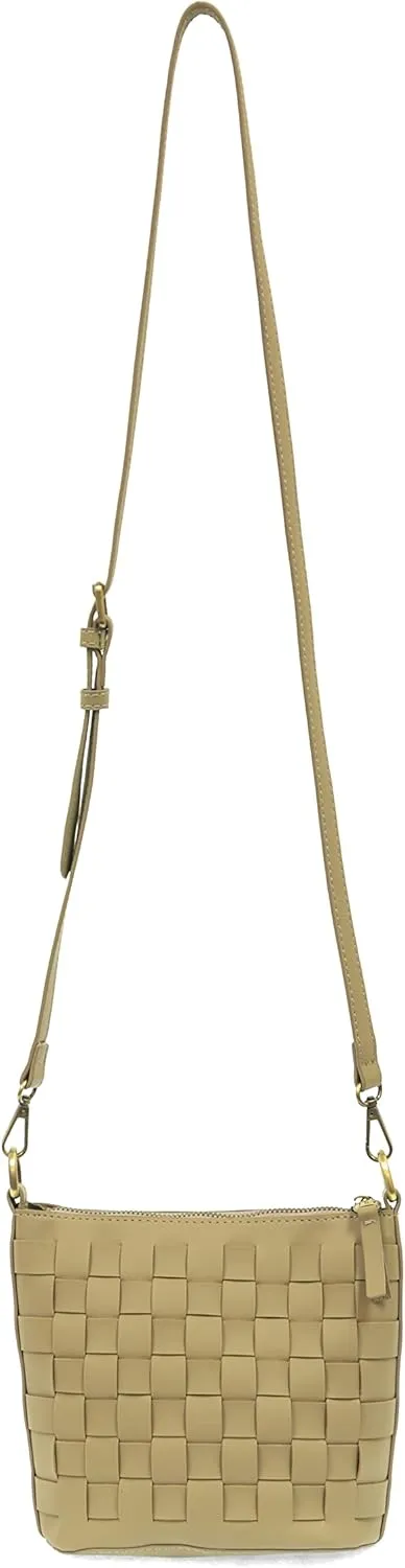 Joy Susan Maci Woven Crossbody: Vegan Bag