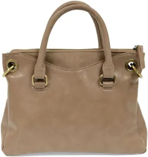 Joy Susan Stella Mini Convertible Satchel Suede Trim