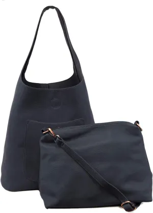 Joy Susan Womens Molly Slouchy 2-in-1 Hobo Handbag