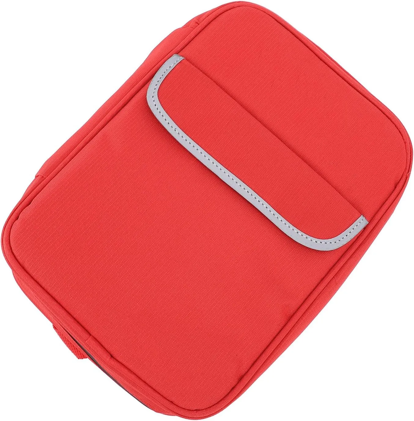 JTLB Tear-resistant polyester first aid bag with multiple pockets, made of robust, outer material and highly visible reflective strips for emergency preparedness
