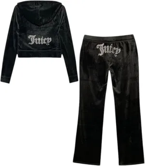 Juicy Couture Women's Bling Velour Tracksuit