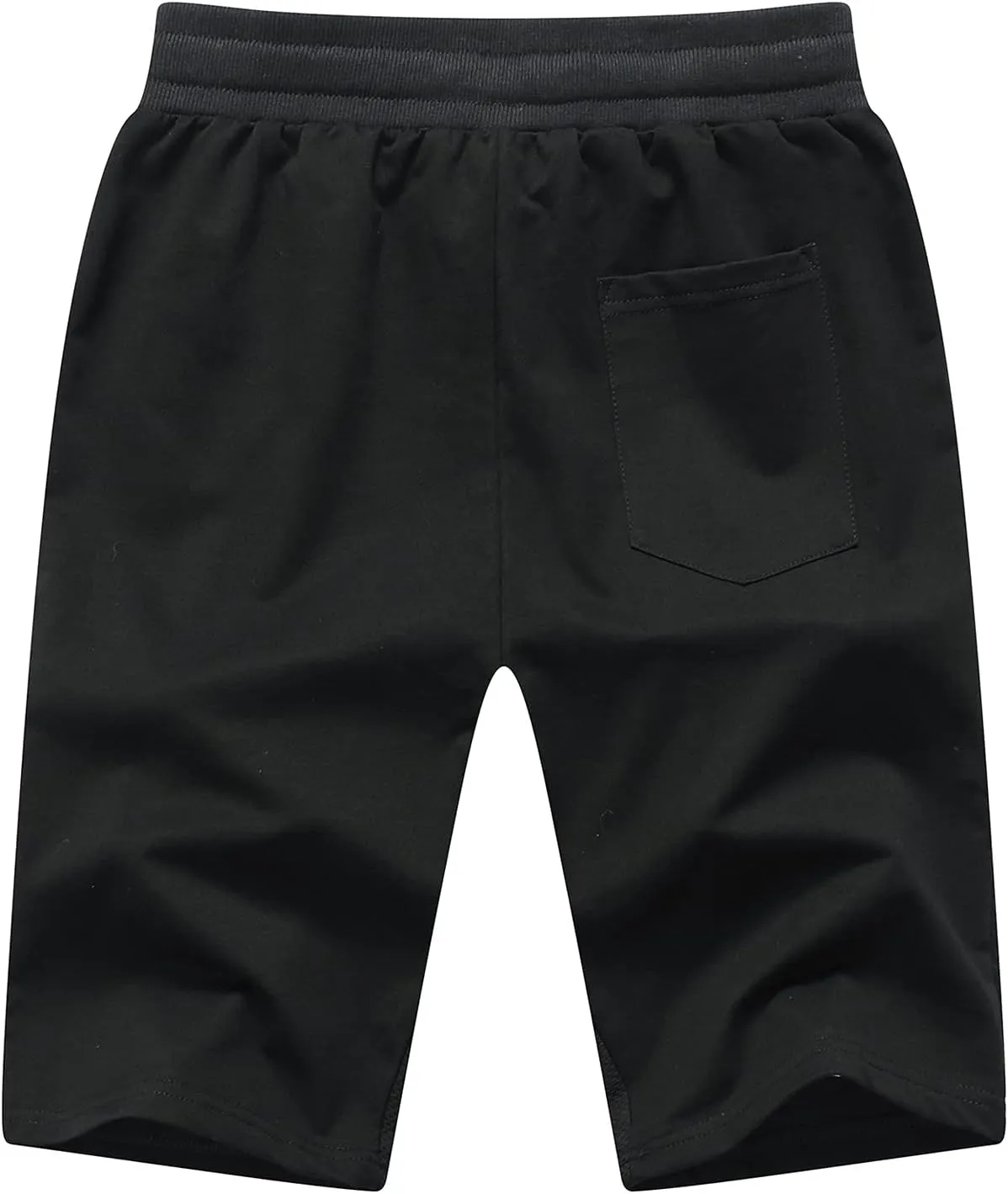 JustSun Mens Shorts Casual Sports with Elastic Waist Zipper Pockets