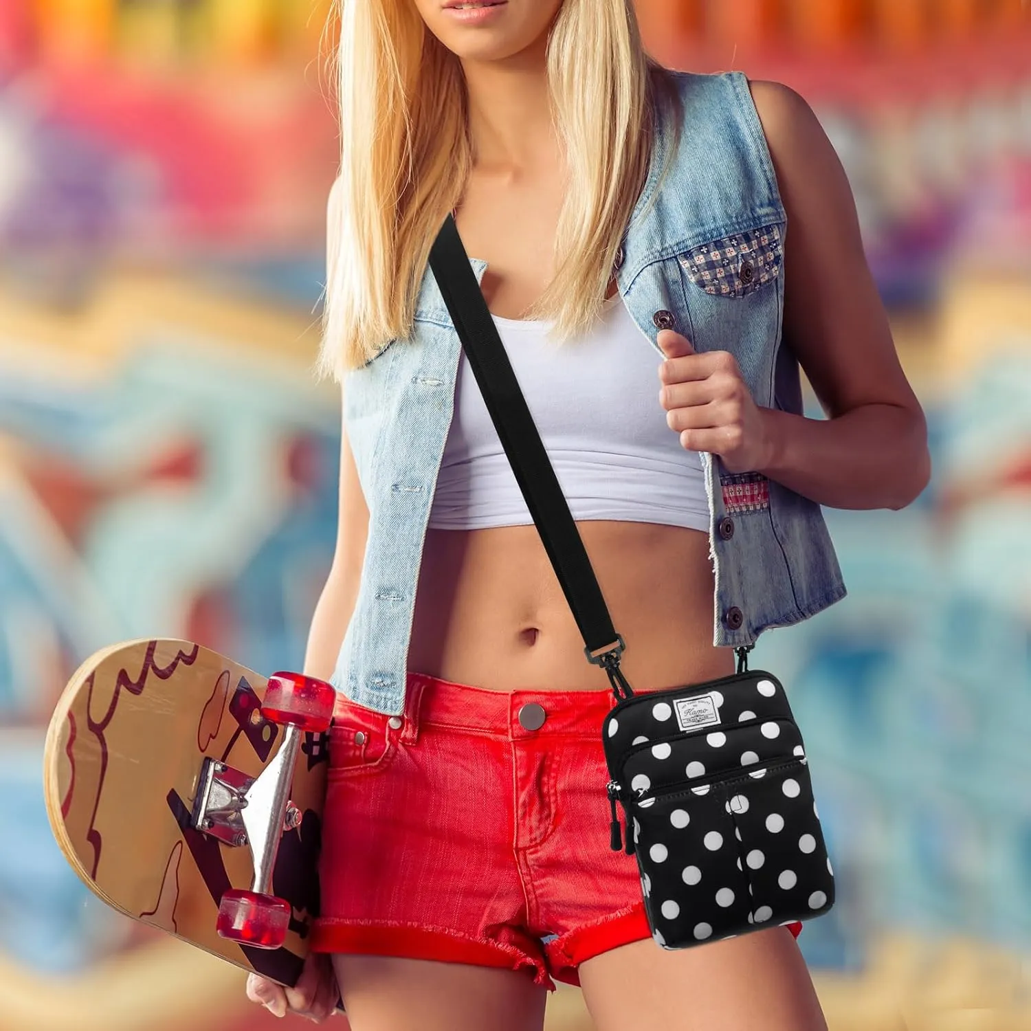 KAMO Multifunction Phone Waist Bag - Diagonal Crossbody Purse for Women & Men