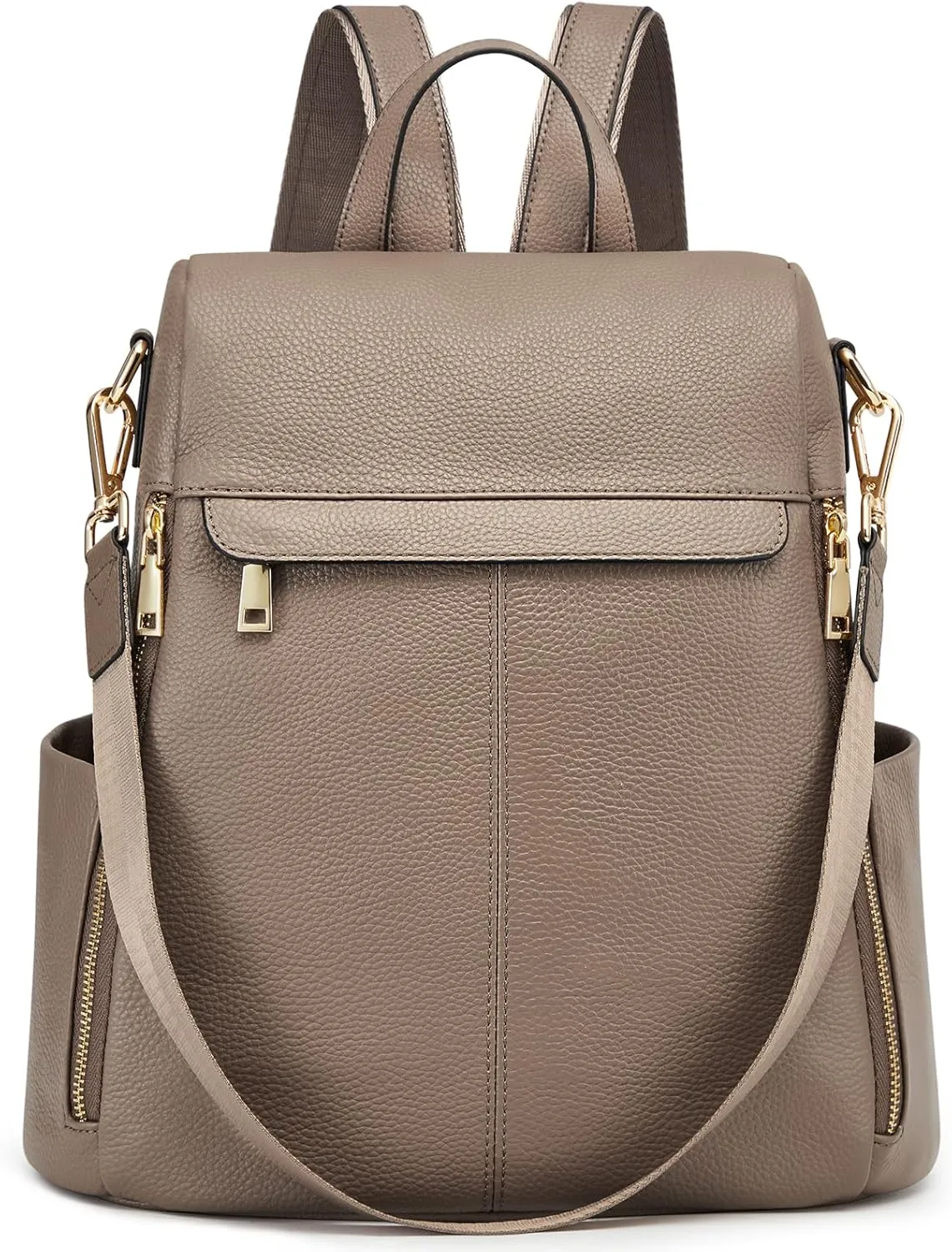 Kattee Women's Anti-Theft Backpack Purse Genuine Leather Shoulder Bag Fashion Ladies Satchel Bags