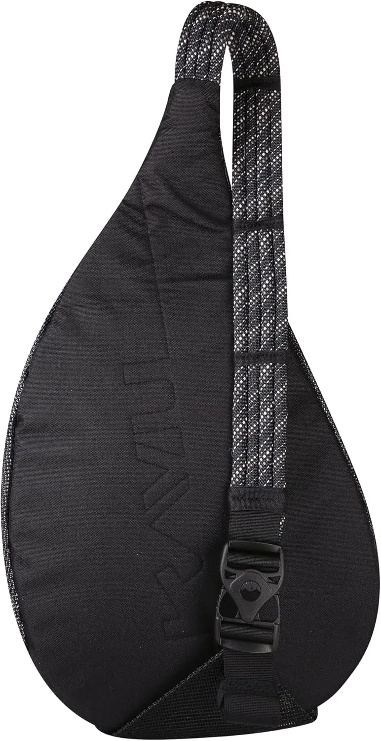KAVU Beach Rope Bag Mesh Crossbody Sling Backpack - Black