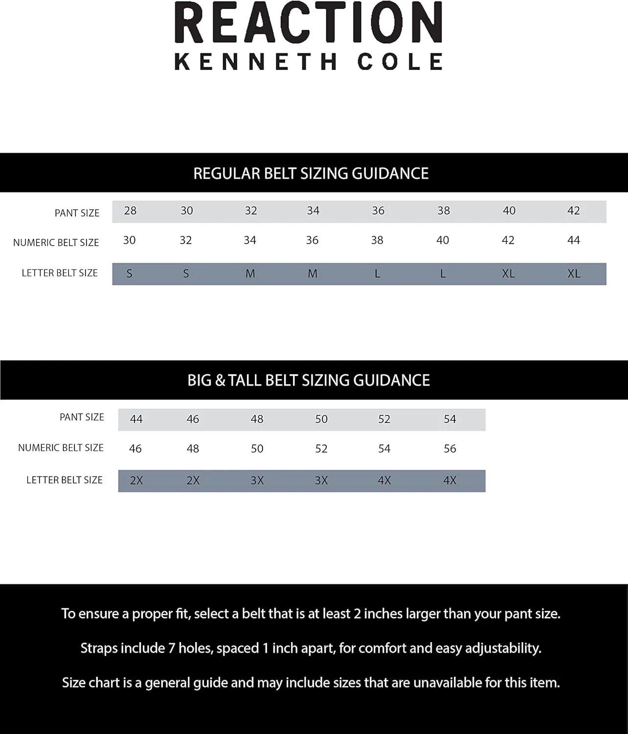 Kenneth Cole REACTION Men's Perfect Fit Adjustable Belt – Track Lock and Compression Buckle Styles