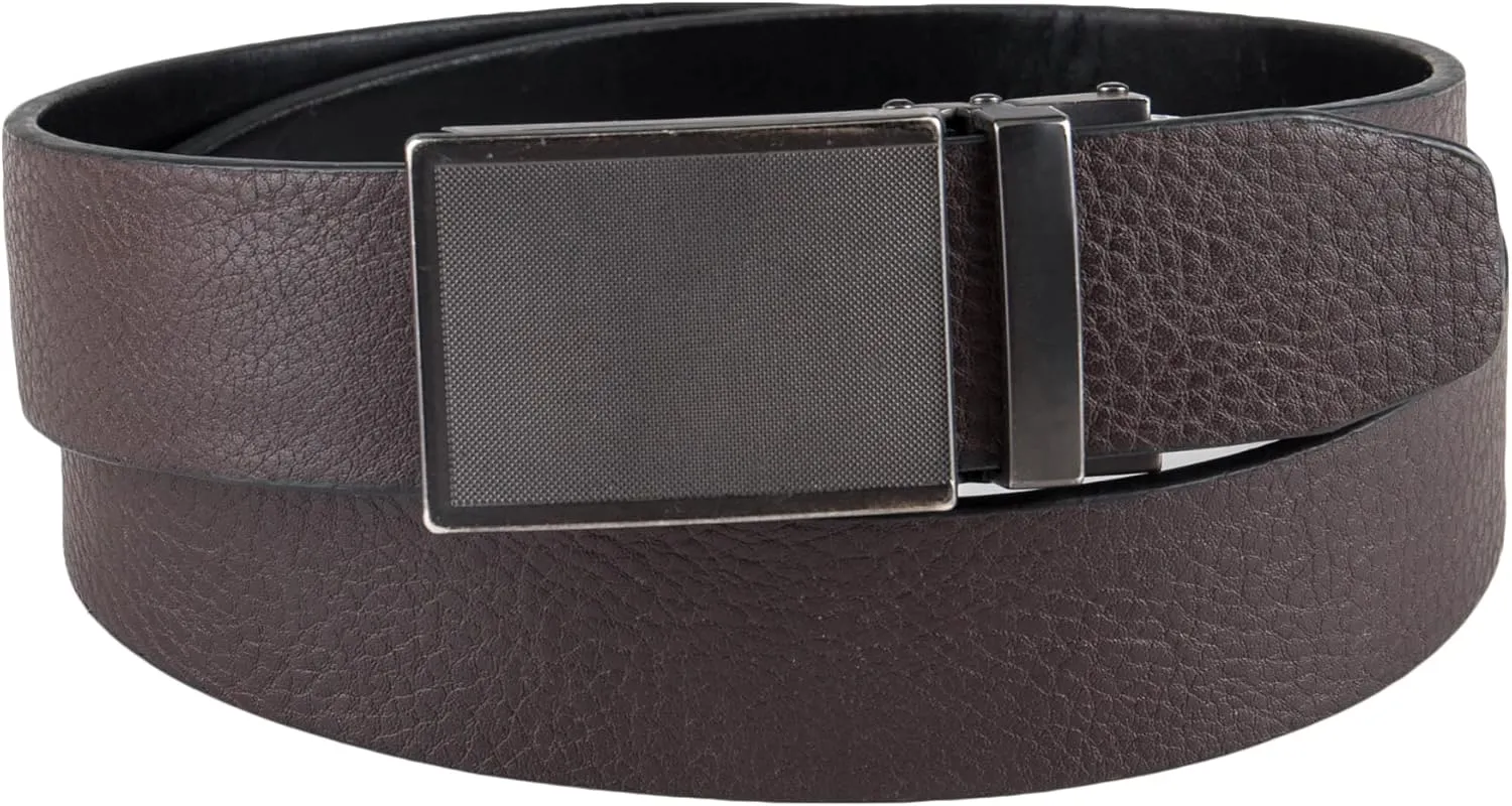 Kenneth Cole REACTION Men's Perfect Fit Adjustable Belt – Track Lock and Compression Buckle Styles