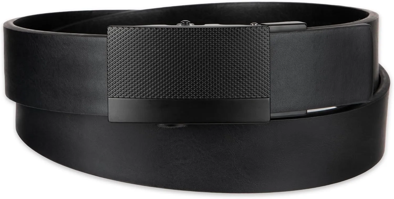Kenneth Cole REACTION Men's Perfect Fit Adjustable Belt – Track Lock and Compression Buckle Styles