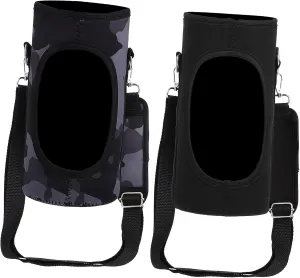 KESYOO 2 Pcs Kettle Cover Water Bottles Carrying Sport Water Bottle Bag with Strap Water Bottle Hiking Carrier for Bags Sling Bottle Holder Sleeve Camping Shoulder Travel Bottles Neoprene