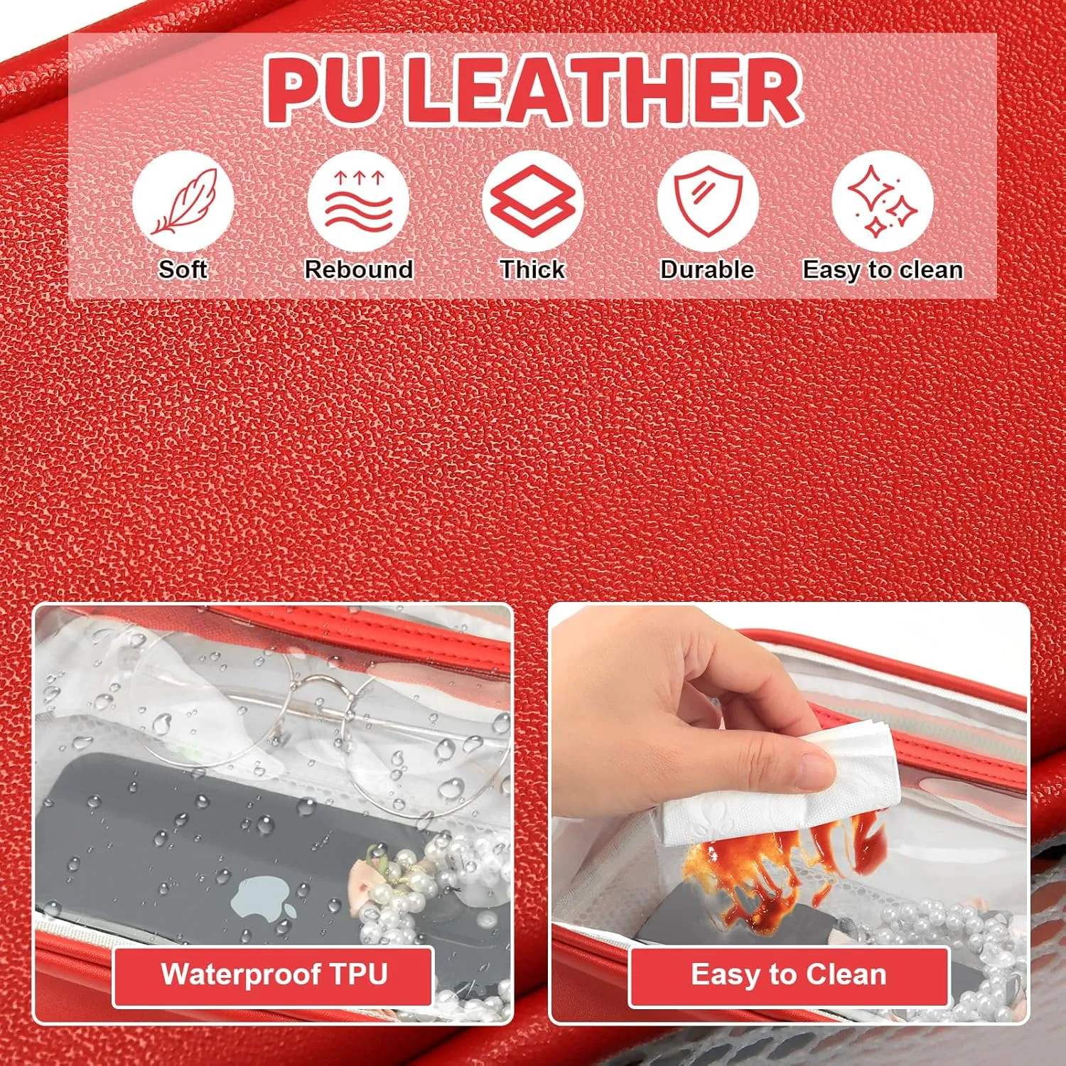 KETIEE Clear Crossbody Bag, Stadium Approved Clear Purse Bag for Concerts Sports Events Festivals