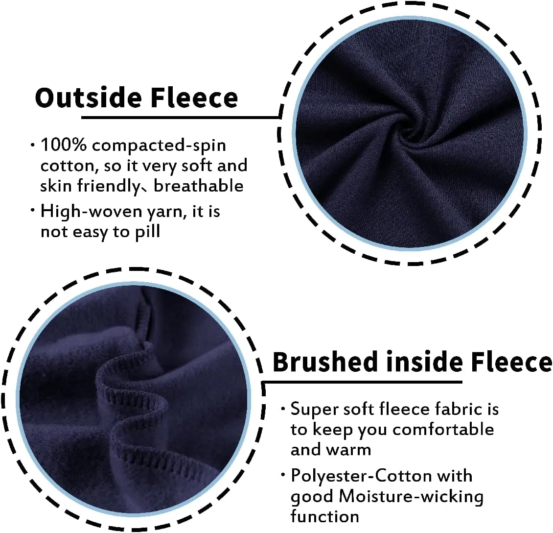Kid Nation Kids Unisex Soft Brushed Fleece Casual Pull On Jogger Sweatpants with Pockets for Boys or Girls