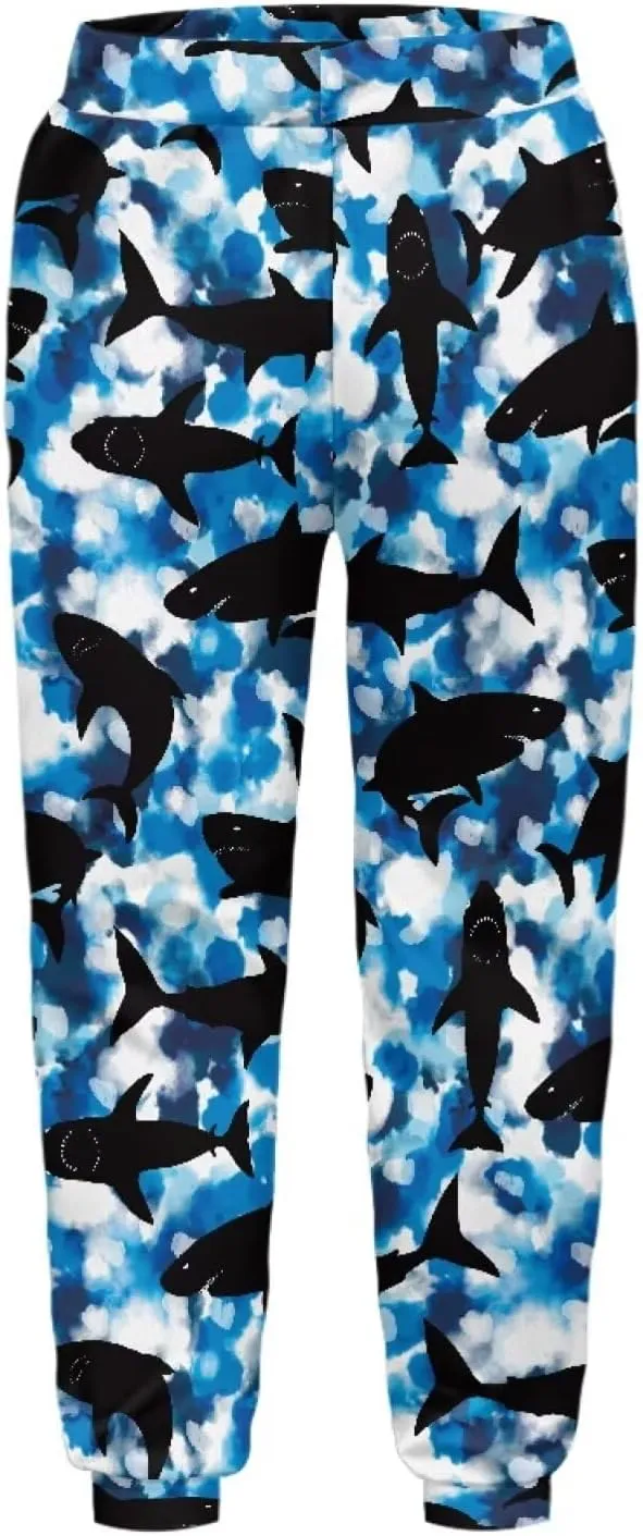 Kid's Active Athletic Pants Elastic Waist Jogger Sweatpants with Pockets