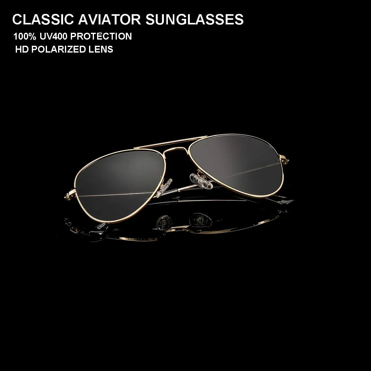 Kids Polarized Aviator Sunglasses for Little Girls Boys Juniors Teenagers, Two Sizes 50MM 52MM