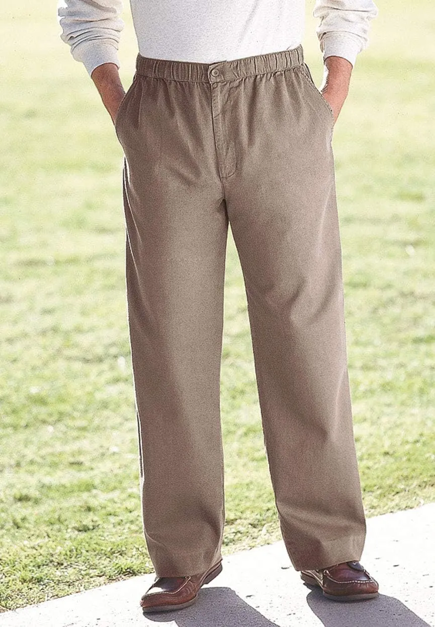 KingSize Men's Big & Tall Knockarounds Full-Elastic Waist Pants